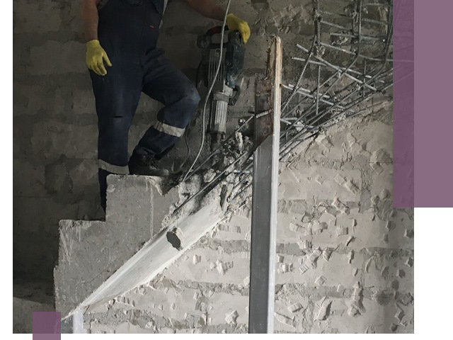 Демонтаж металлических и бетонных лестниц в Вольске