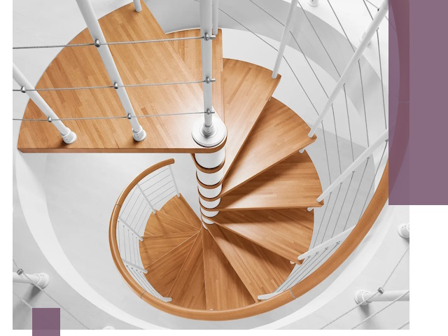 Изготовление винтовых лестниц под ключ в Вольске