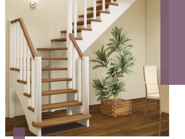 Г-образные лестницы под ключ в Вольске — изготовление и монтаж