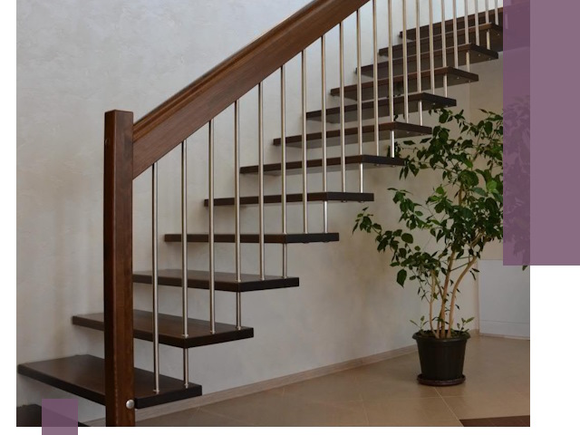 Лестницы на больцах под ключ в Вольске – изготовление и монтаж