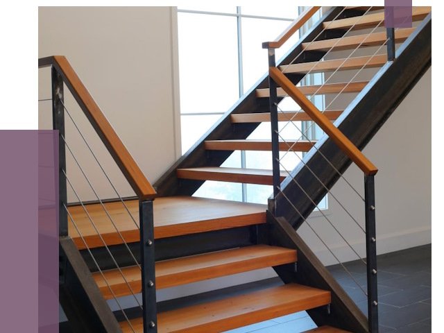 Изготовление лестниц на металлокаркасе в Вольске от 18735 руб. | ПРОЛЁТ-Вль