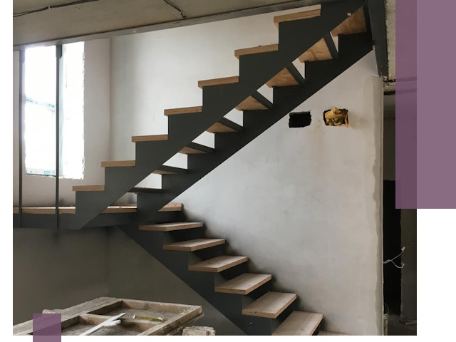 Изготовление лестниц на металлокаркасе в Вольске от производителя