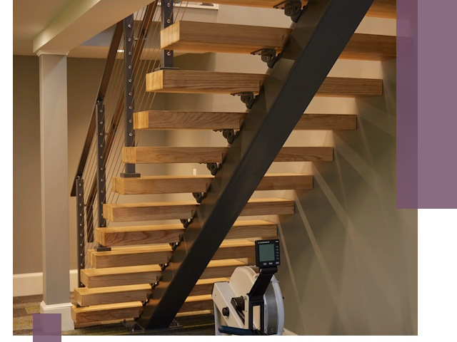 Лестницы на монокосоурах под ключ в Вольске - изготовление и монтаж