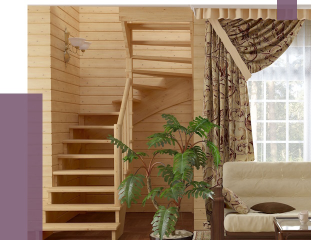 Лестницы для дачи в Вольске от 75193 руб.  | ПРОЛЁТ-Вль