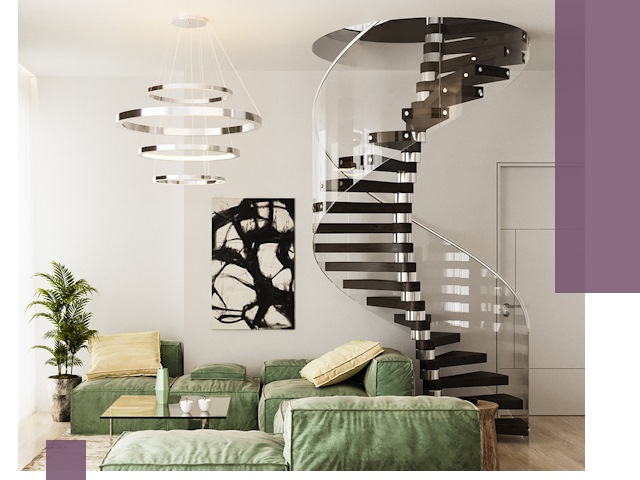 Лестницы для двухуровневой квартиры в Вольске — изготовление и монтаж