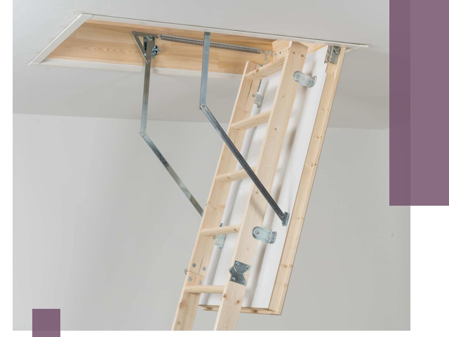 Установка чердачной лестницы под ключ в Вольске