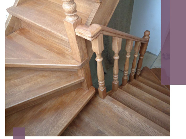 Дубовые лестницы под ключ в Вольске: изготовление и монтаж