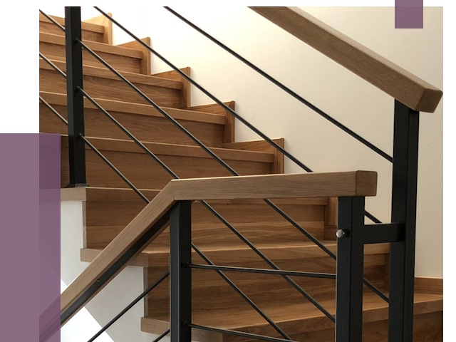 Обшивка металлической лестницы деревом в Вольске от 4304 руб. 