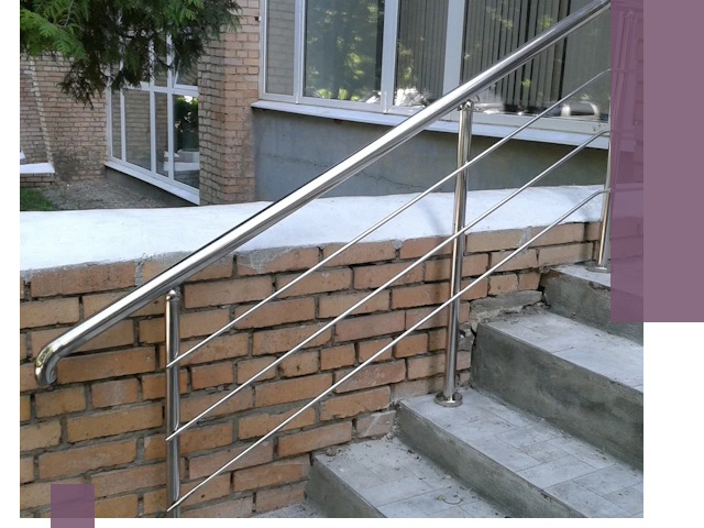 Перила из нержавеющей стали высокого качества в Вольске