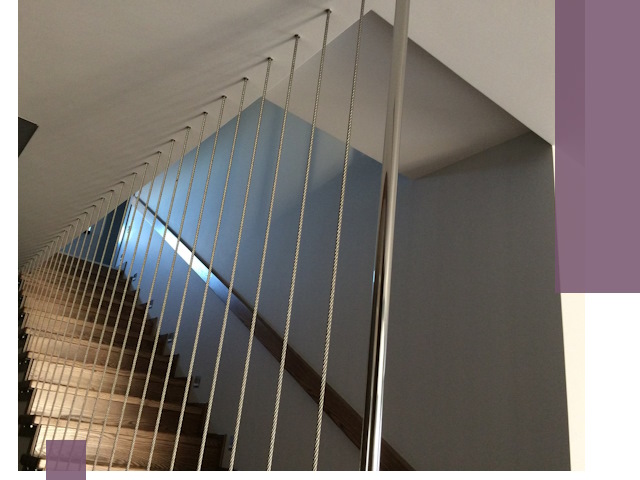 Тросовые перила под ключ в Вольске — производство и монтаж