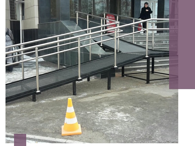 Стационарные пандусы под ключ в Вольске — изготовление и монтаж