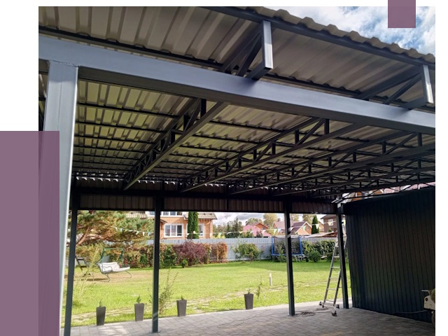 Монтаж навесов в Вольске от 7291 руб. — установка навеса | ПРОЛЁТ-Вль