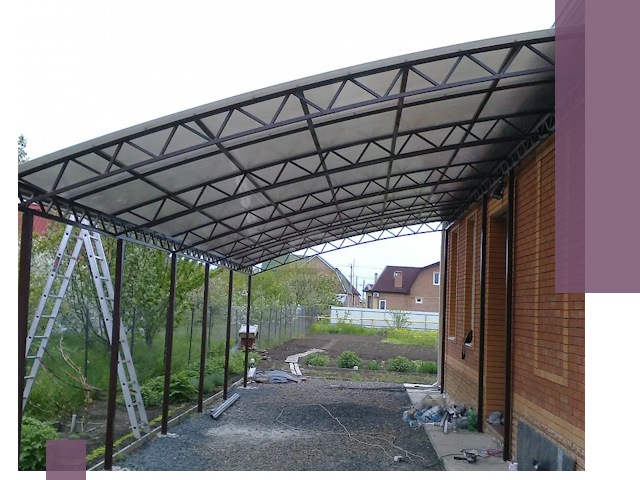 Профессиональный монтаж навесов под ключ в Вольске