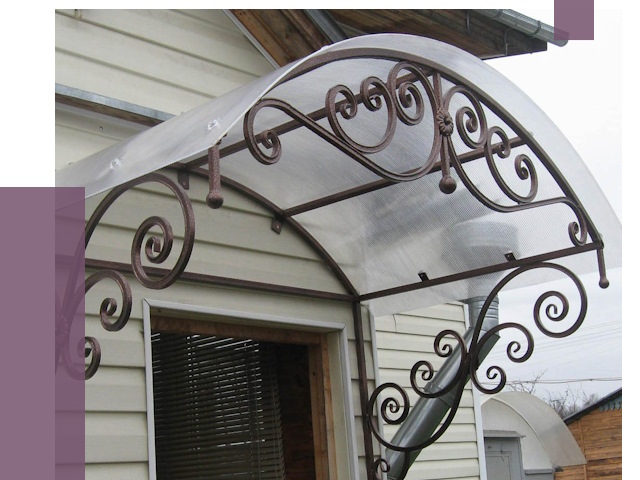 Изготовление козырьков в Вольске от 7291 руб. — заказать | ПРОЛЁТ-Вль