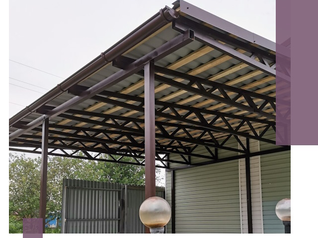 Навесы под ключ в Вольске: изготовление, монтаж и гарантия
