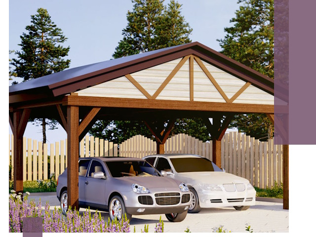 Навесы для автомобиля в Вольске — изготовление и монтаж