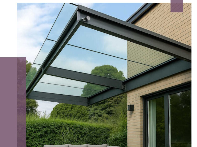 Стеклянные навесы и козырьки в Вольске от 12152 руб.