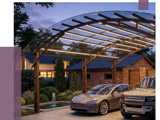 Металлические навесы в Вольске от 12557 руб. под ключ — ПРОЛЁТ-Вль