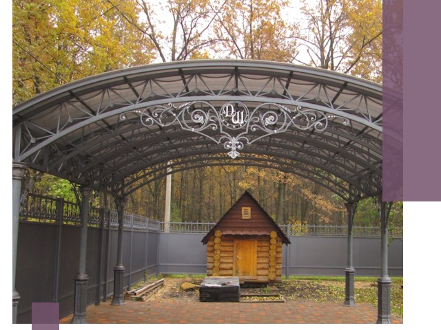 Кованые навесы премиум-класса под заказ в Вольске