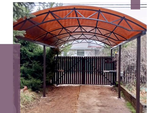 Арочные навесы в Вольске от 12608 руб. — изготовление и монтаж | ПРОЛЁТ-Вль