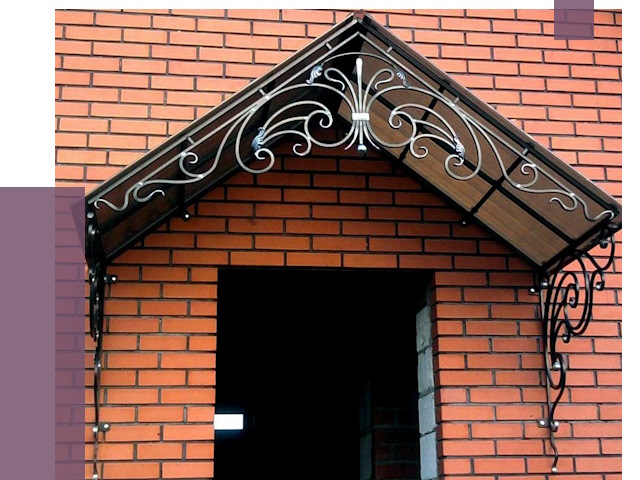 Металлические козырьки в Вольске от 10583 руб. 