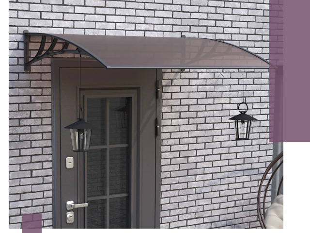 Недорогие козырьки и навесы под ключ в Вольске