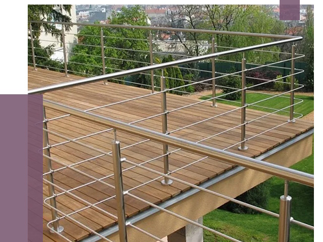 Алюминиевые парапеты в Вольске под ключ от 7697 руб. 