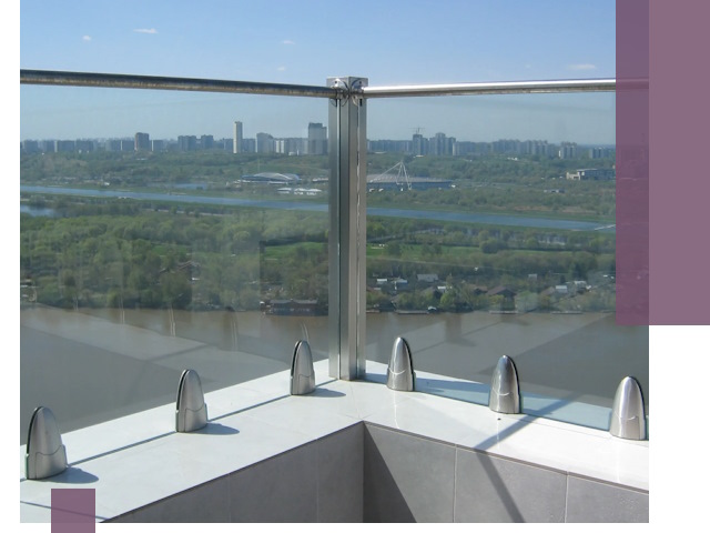 Стеклянные парапеты премиум класса в Вольске для домов и бизнесов