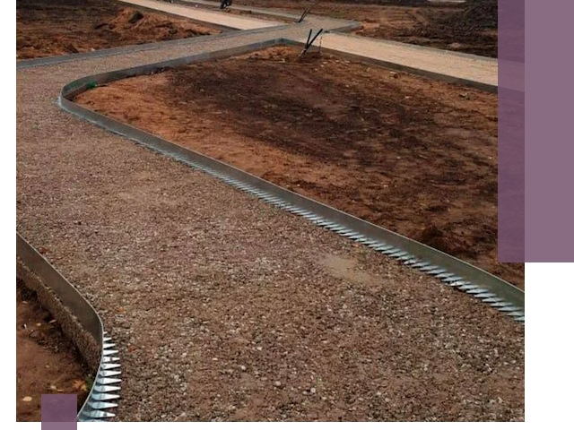 Металлические бордюры под ключ в Вольске — изготовление и монтаж