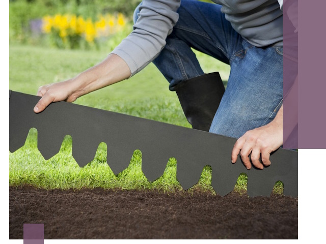 Металлические бордюры для газона в Вольске — изготовление и монтаж